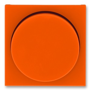 Обзор Накладка ABB Levit для светорегулятора поворотного оранжевый / дымчатый чёрный