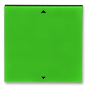 Управляющий элемент Busch-Jalousiecontrol®II ABB Levit с маркировкой зелёный / дымчатый чёрный