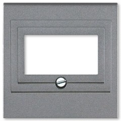 Накладка ABB Levit для розеток USB / HDMI / VGA сталь