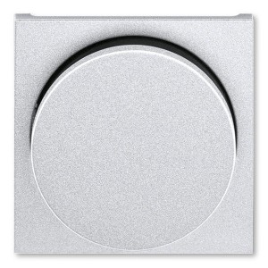 Обзор Накладка ABB Levit для светорегулятора поворотного серебро / дымчатый чёрный