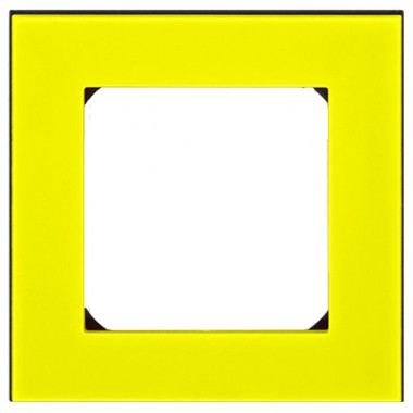 Отзывы Рамка ABB Levit 1 пост жёлтый / дымчатый чёрный