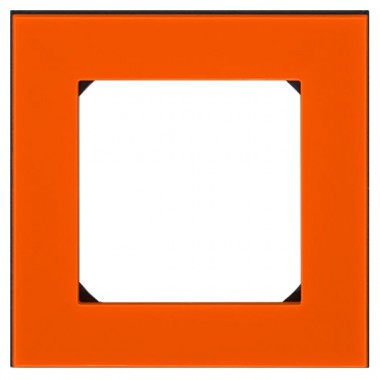 Обзор Рамка ABB Levit 1 пост оранжевый / дымчатый чёрный