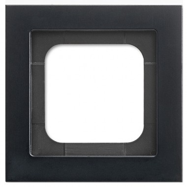 Купить Рамка 1-постовая ABB Axcent металл матовый черный (1721-275-500)