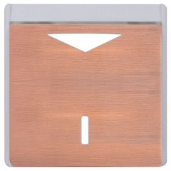 Карточный выключатель механический в отделке Soho Fede Brushed Copper белый