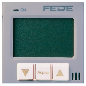 Термостат цифровой для управления теплыми полами (датчик в комплекте) Marco Fede Bright chrome/белый