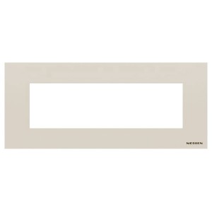 Купить Рамка итальянского стандарта на 7 модуля, серия Zenit, цвет альпийский белый (N2777 BL)