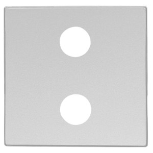 Накладка для механизма 2RCA АВВ SKY, серебряный (8555.2 PL)