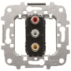 Механизм разъёма 3хRCA ABB Niessen (8155.3)