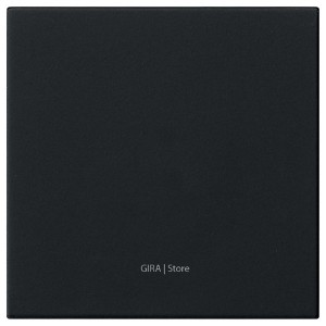 Обзор Накладка System 3000 для управления жалюзи/диммерами Gira System 55 Черный матовый