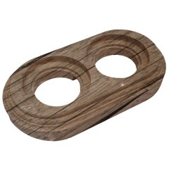 Рамка 2-я под диаметр бревна 200мм Bironi Лизетта, дерево цвет старое дерево