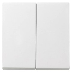 Накладка управления 2 канала System 3000 Gira System 55 белый матовый