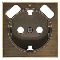 Накладка для розетки SCHUKO с 2хUSB артикул 8188.3 ABB Sky, античная латунь (8588.3 OE)