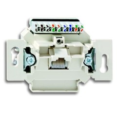 Розетка компьютерная двойная RJ45, категория 6е неэкранирова АВВ (0220-507-101)