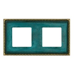 Рамка на 2 постa, гор/верт. Fede TOLEDO, oxyde green