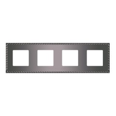 Рамка на 4 постa, гор/верт. Fede TOLEDO, graphite