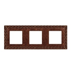 Рамка на 3 поста гор./верт. Fede SAN SEBASTIAN, rustic cooper