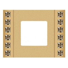 Рамка 1-ная Crystal De Luxe Decor, Real Gold