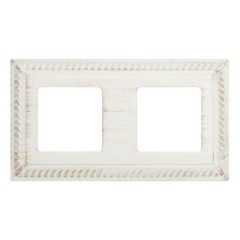 Рамка на 2 поста гор/верт. Fede SEVILLA, white decape