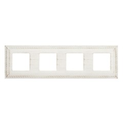 Рамка на 4 поста гор/верт. Fede SEVILLA, white decape