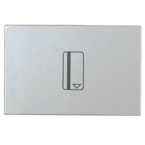 Выключатель карточный (54 мм)  с задержкой (5 - 90 сек) 2м ABB Zenit, серебристый (N2214.5 PL)