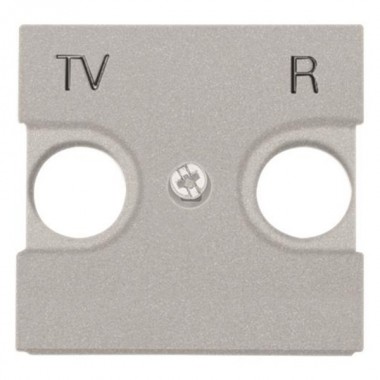Обзор Накладка для TV-R розетки 2 модуля АВВ Zenit, серебристый (N2250.8 PL)