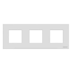 Рамка 3-постовая, серия Zenit, натуральная сталь (N2273 OX)