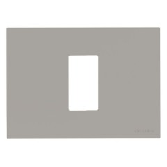 Рамка итальянского стандарта на 1 модуль, серия Zenit, цвет серебристый (N2471 PL)