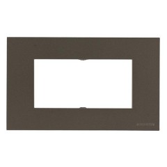 Рамка итальянского стандарта на 4 модуля, серия Zenit, цвет антрацит (N2474 AN)