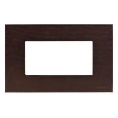 Рамка итальянского стандарта на 4 модуля, серия Zenit, натуральное венге (N2474 WG)