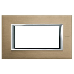 Рамка Итальянский стандарт 4 модуля Axolute Bticino Титан