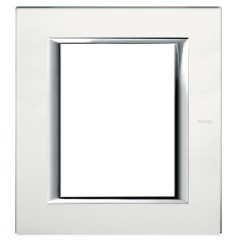 Итальянский стандарт 3+3 модуля Axolute Bticino Матовое стекло Итальянский стандарт 3+3 модуля Axolute Bticino Матовое стекло