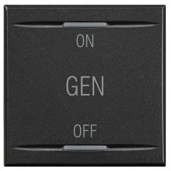 Клавиши с символами для системы автоматизации для 2 функций  2м ON-OFF-GEN Bticino Axolute антрацит