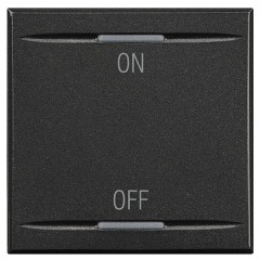 Клавиши с символами для системы автоматизации для 2 функций  2м ON-OFF Bticino Axolute антрацит