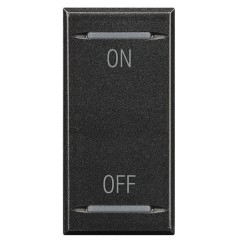 Клавиши с символами для системы автоматизации для 2 функций  1м ON-OFF Bticino Axolute антрацит