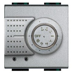 Датчик терморегулирующей системы 2 модуля Bticino LivingLight алюминий