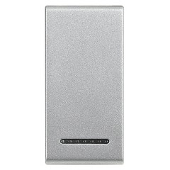 Клавиши без символов 1 функция 1м Bticino MyHOME LivingLight алюминий