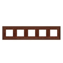 Рамка на 5 поста гор/верт. Fede SEVILLA, rustic cooper