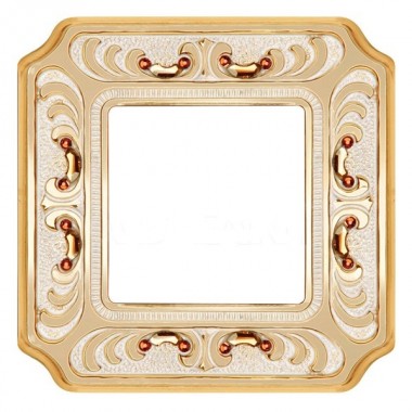 Отзывы Рамка 1-ная Fede Siena Crystal De Luxe Palace, gold white patina