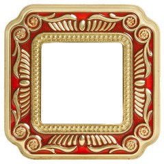 Рамка 1-ная Fede Firenze Smalto Italiano, ruby red