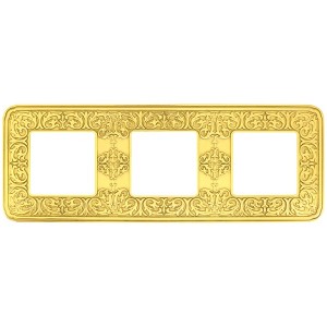 Купить Рамка 3-ная Fede EMPORIO, bright gold