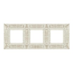 Рамка 3-ная GRANADA Fede, white decape
