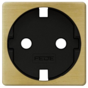 Отзывы Обрамление розетки 2к+з (механизм FD16523) Fede Matt patina черный
