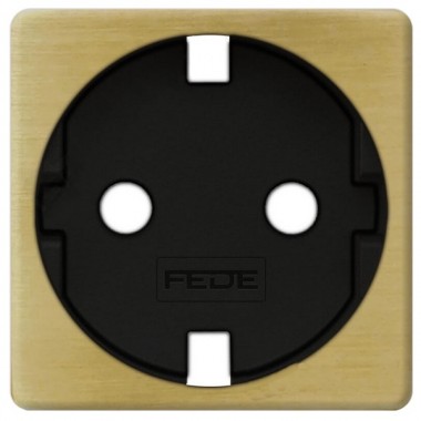 Отзывы Обрамление розетки 2к+з (механизм FD16523) Fede Matt patina черный