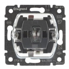 Выключатель кнопочный Legrand Galea Life с подсветкой