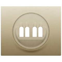 Накладка двойной акустической розетки Legrand Galea Life Titanium