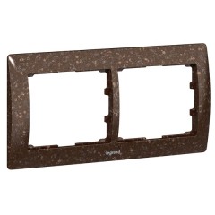 Рамка Legrand Galea Life 2 поста горизонтальная Cocoa Brown