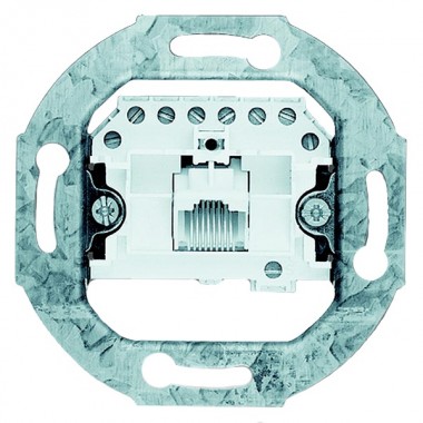 Купить Розетка телефонная ABB 1хRJ11/12/45 кат.3 (0213-507)