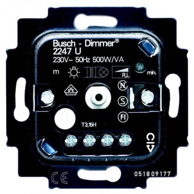 Обзор Светорегулятор ABB для ламп 230В 20-500Вт (2247 U-500)