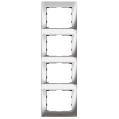 Рамка Legrand Galea Life 4 поста вертикальная Chrome