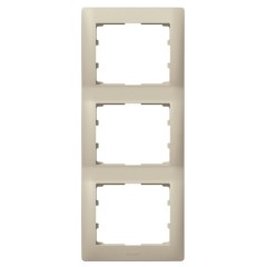 Рамка Legrand Galea Life 3 поста вертикальная Titanium